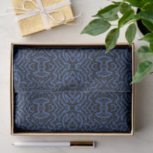 Abstraktes stacheliges Kamm-Muster in blauen Farbe
