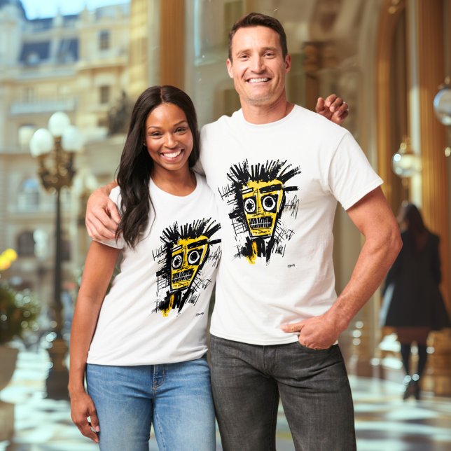 Abstraktes Stammesgefühl - kühne, schwarze und gel T-Shirt (Von Creator hochgeladen)