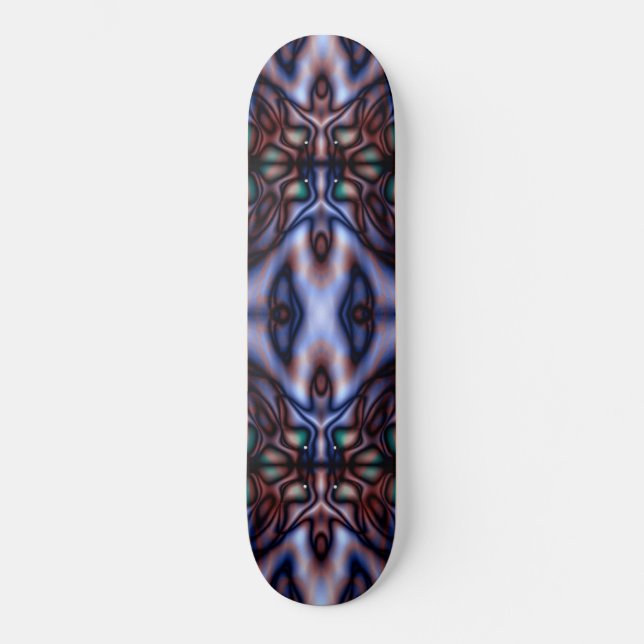 Abstraktes Stammesmuster Skateboard (Vorderseite)