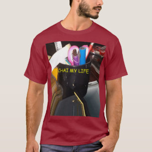 Abstraktes Stillleben Teetasse Bürobedarf Kunst T-Shirt