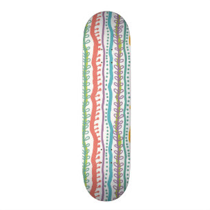 Abstraktes Streifen-Vertikale-Muster Skateboard