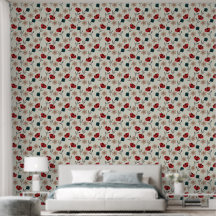 Abstraktes strukturiertes Blumenmuster auf Beige