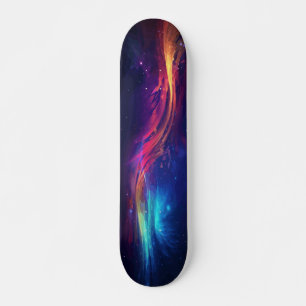 Abstraktes Stück Malerei Galaxie Kunst Skateboard