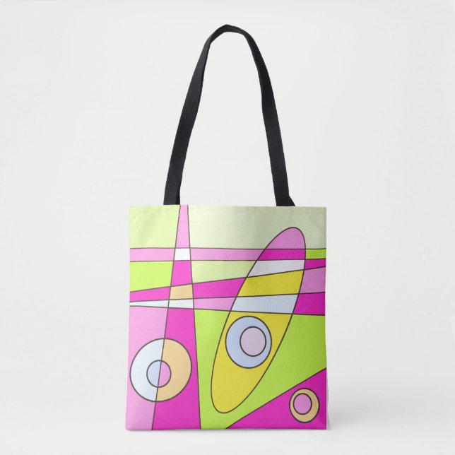 Abstraktes Surfen Bright Pink Green Bubblegum (Vorderseite)