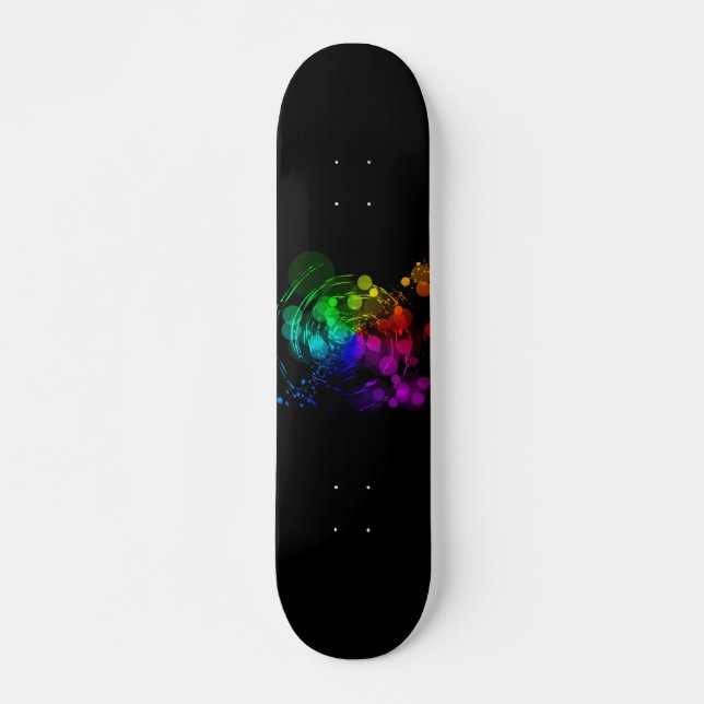 Abstraktes Swirl-Skateboard Skateboard (Vorne)