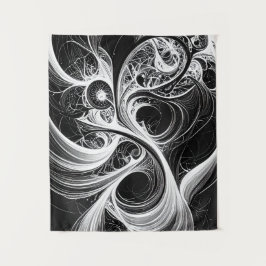 Abstraktes Swirling Mini-Netzwerk-Tapestry Wandteppich