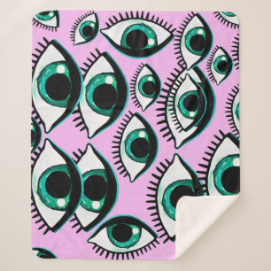 Abstraktes Symbol für das Bergauge Sherpadecke