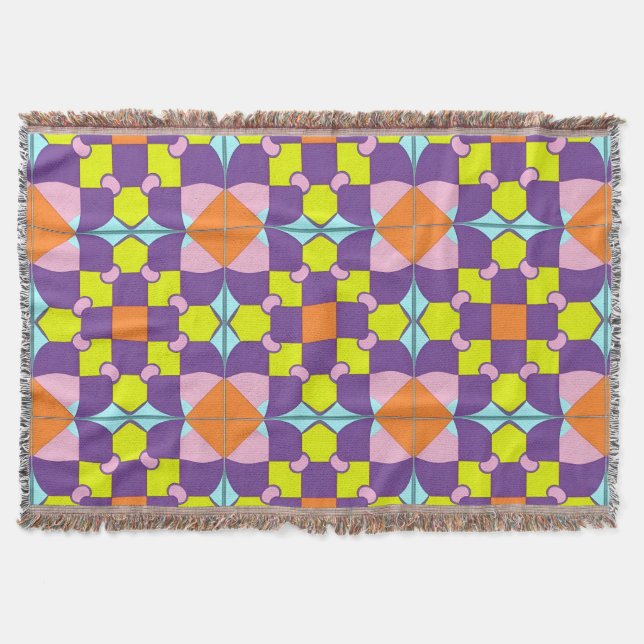 Abstraktes symmetrisches Design Decke (Vorderseite)