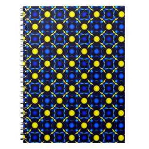 Abstraktes symmetrisches geometrisches Muster Notizblock