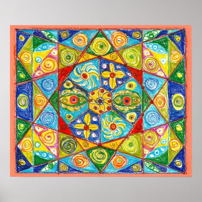 Abstraktes System Poster (Vorne)