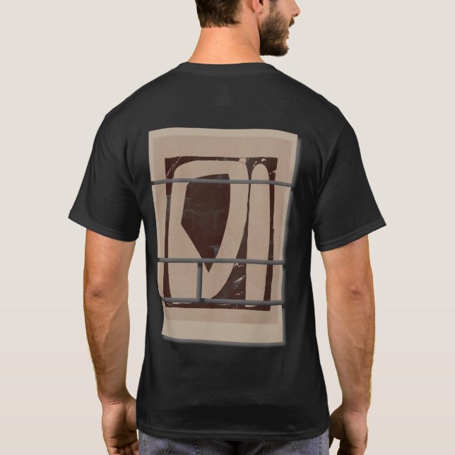 Abstraktes T-Shirt-Design T-Shirt (Rückseite)