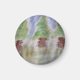 Abstraktes Tannenmagnet Magnet