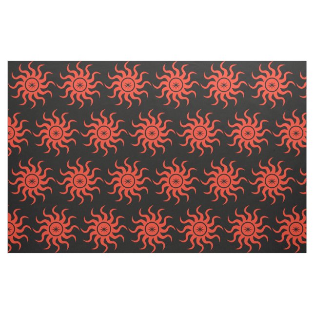 Abstraktes Tanzmaterial aus Red Sun Stoff (Fat Quarter (45,7 x 55,9 cm))