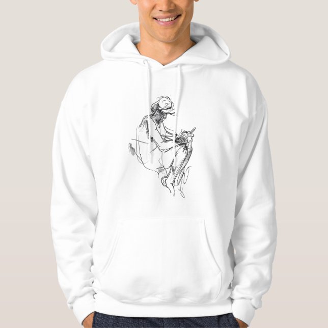 Abstraktes Telefonaddict-Sketch Hoodie (Vorderseite)