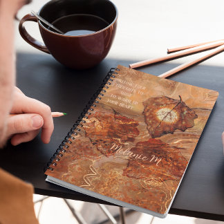 Abstraktes Terracotta Spiral Notebook Notizbuch