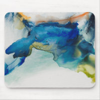 Abstraktes Terrain - Blau