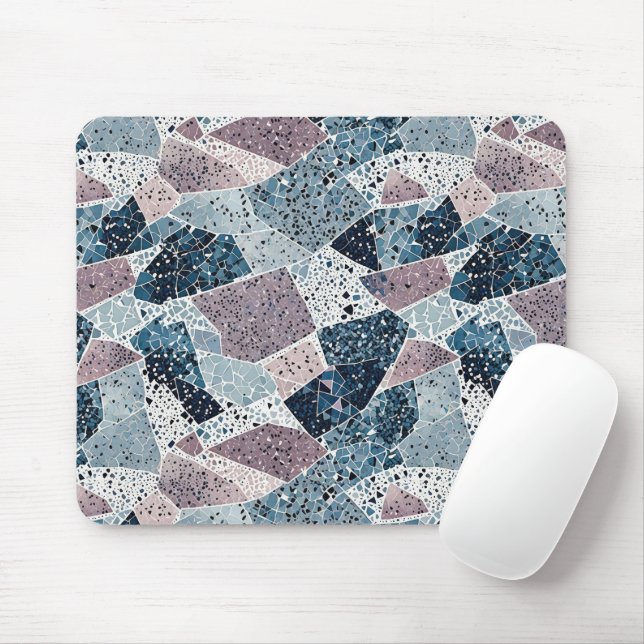 Abstraktes Terrazzo-Design Mousepad (Mit Mouse)