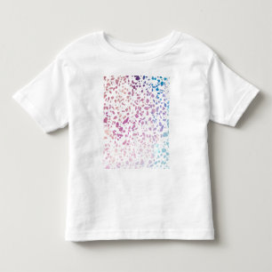 Abstraktes Terrazzo-Mosaik in Rosa und Blau Kleinkind T-shirt