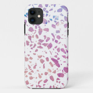 Abstraktes Terrazzo Mosaik Pink & Blue Muster Case-Mate iPhone Hülle