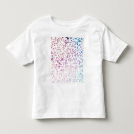 Abstraktes Terrazzo Mosaik Pink & Blue Muster Kleinkind T-shirt