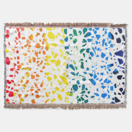 Abstraktes Terrazzo-Mosaik-Rainbow-Muster Decke
