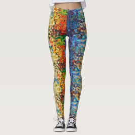 Abstraktes Textur Leggings