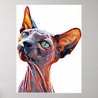 Abstraktes Tier ohne Haare Kunst
