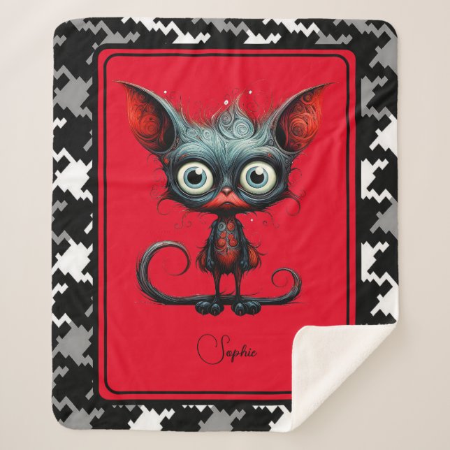 Abstraktes Tier Sherpadecke (Vorderseite)