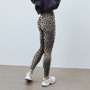 Abstraktes Tierleopardenmuster Leggings