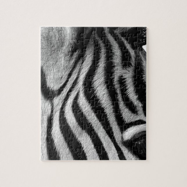Abstraktes Tierzebra-Auge Puzzle (Vertikal)