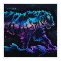 Abstraktes Tiger Concept Ink Art Collection