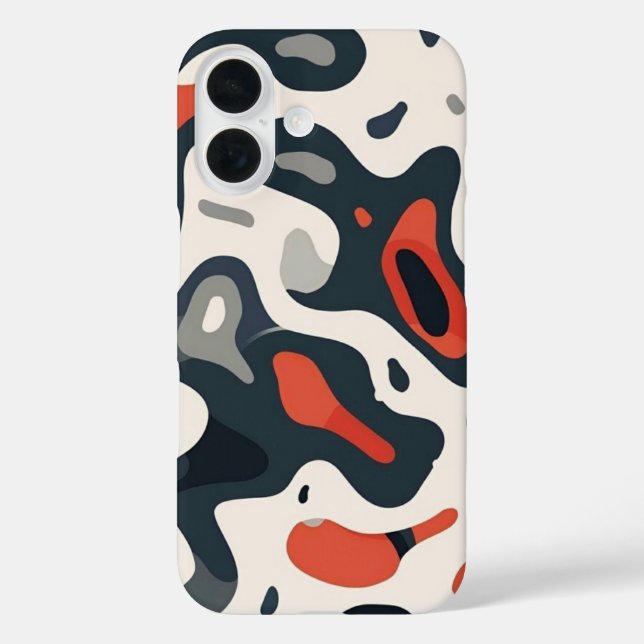 Abstraktes topografisches Map-Design-Handyhülle Case-Mate iPhone Hülle (Rückseite)