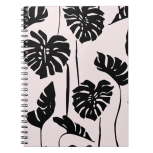 Abstraktes Tropical Monstero Palma Notizblock