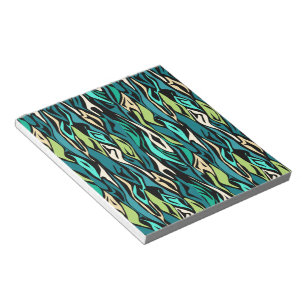 Abstraktes Türkis Notizblock