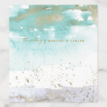 Abstraktes türkisfarbenes Gold