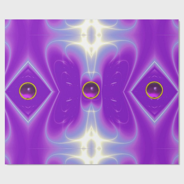 ABSTRAKTES ULTRA VIOLET LILA LICHTWELLEN,WIRBEL GESCHENKPAPIER (Flach)