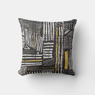 Abstraktes und kreatives, nahtloses Musterdesign m Kissen