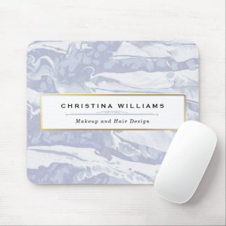 Abstraktes und Minimalistisches blaues Wasser Mousepad