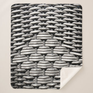 Abstraktes und stilvolles Gray-Muster Sherpadecke