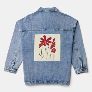 "Abstraktes Vector Vogue-T-Shirt" Jeansjacke