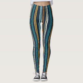 Abstraktes Vertikale Linien Muster Leggings