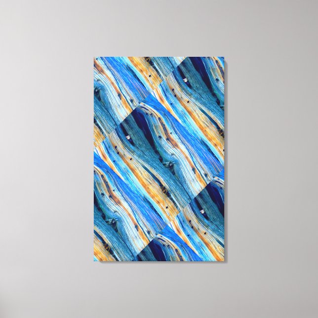 abstraktes verwittertes Stallbrett Leinwanddruck (Vorderseite)