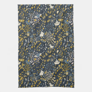 Abstraktes Vintage-Muster Handtuch