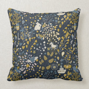 Abstraktes Vintage-Muster Kissen