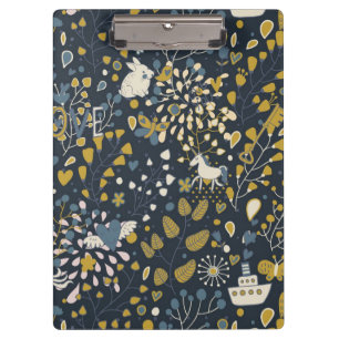 Abstraktes Vintage-Muster Klemmbrett
