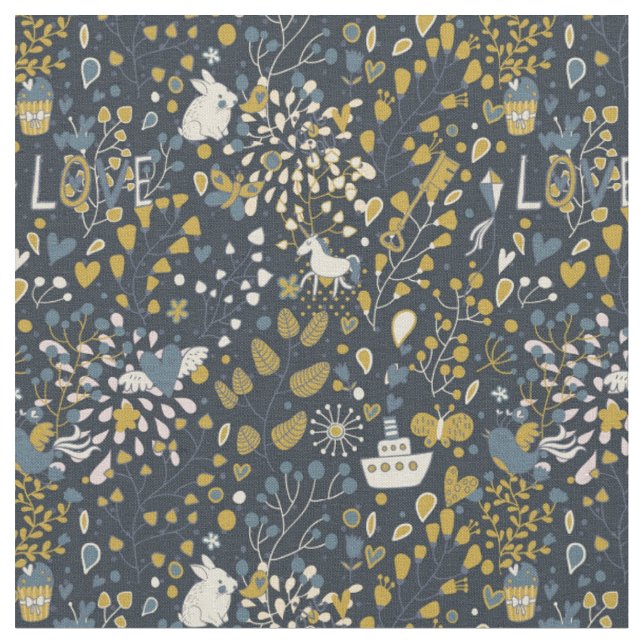 Abstraktes Vintage-Muster Stoff (Nahaufnahme)