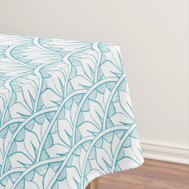 Abstraktes Vintages Medallion-Muster Tischdecke (Beispiel)