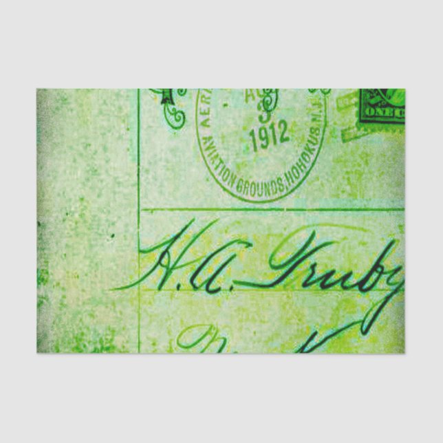 Abstraktes Vintages Muster Seidenpapier (Vorderseite)