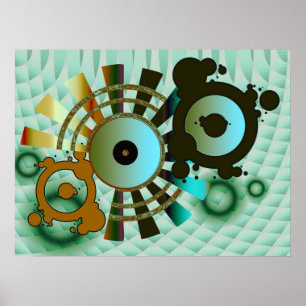Abstraktes ViNYL-Poster Poster