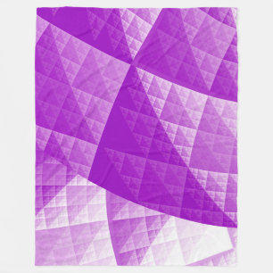 Abstraktes Violetmuster Fleecedecke
